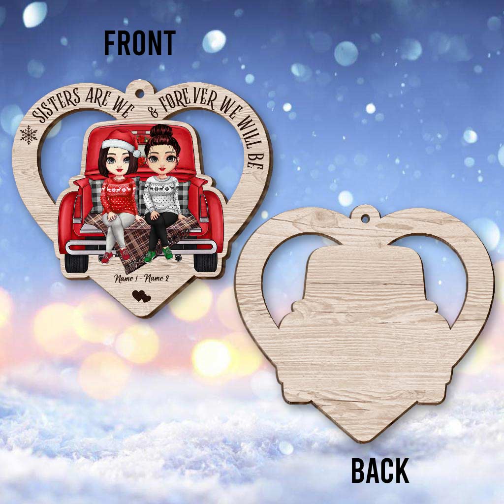 Besties Forever - Personalized Christmas Bestie Ornament