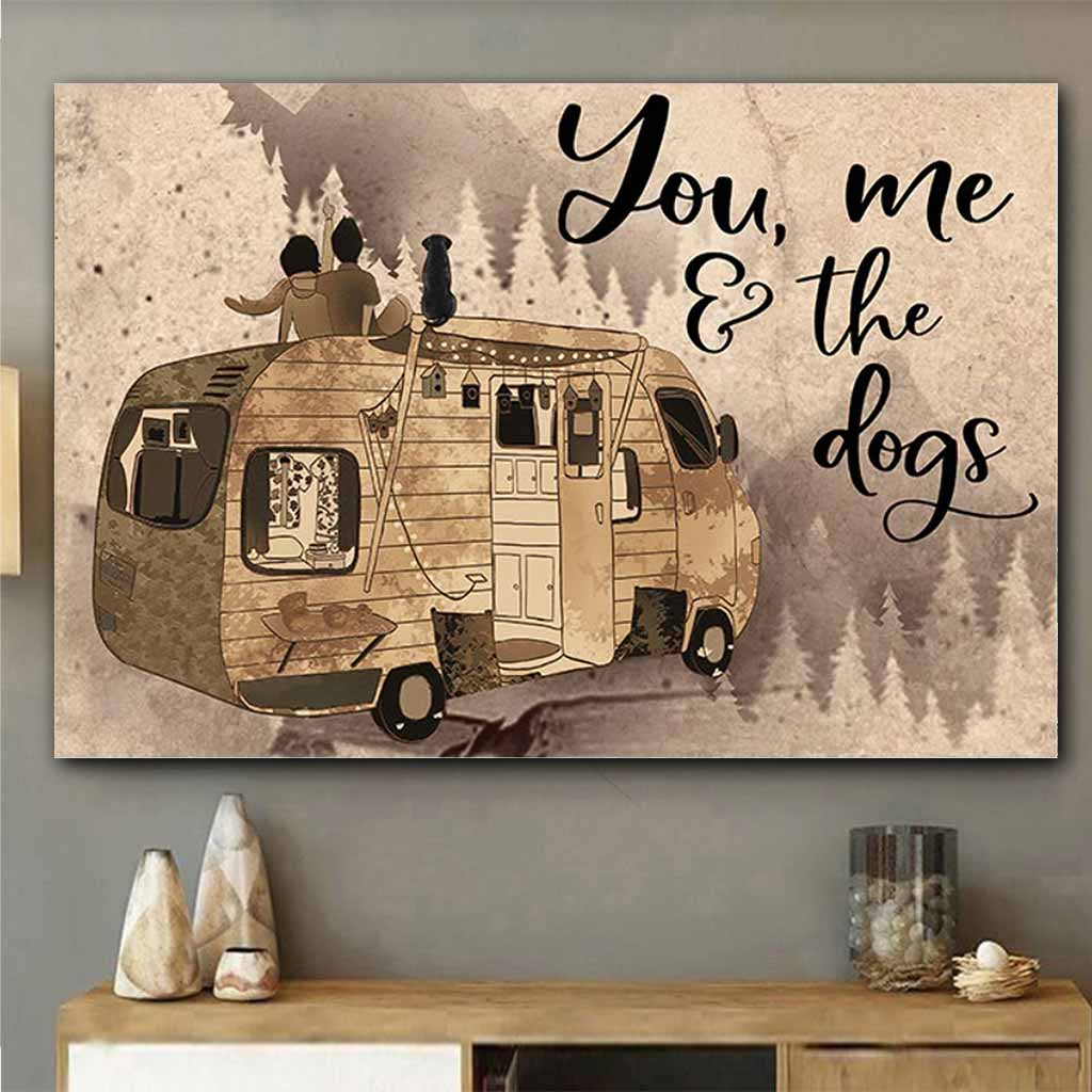 You, Me And The Dogs - Camping Poster