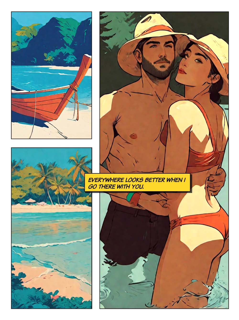 Merry Christmas Gold Glitter - Personalized QR Greeting Card