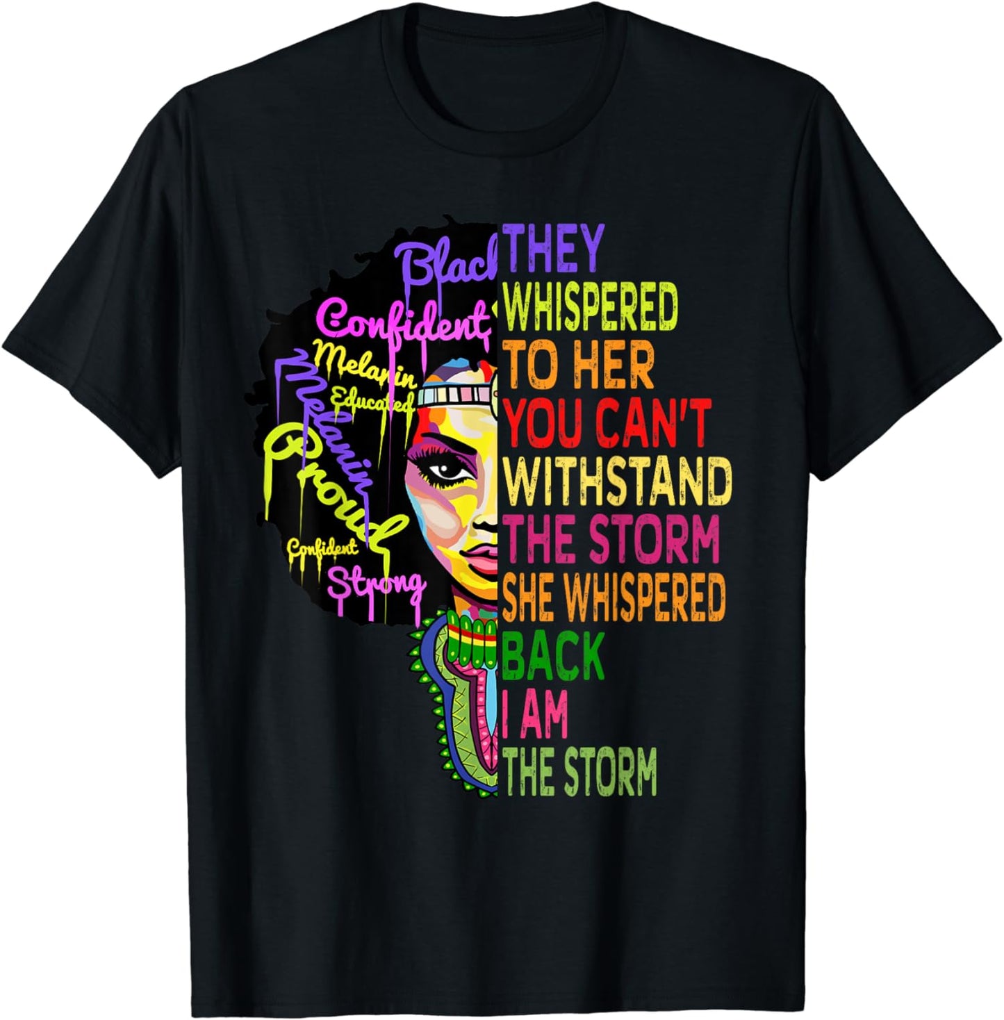 She Is The Storm African American T-shirt & Hoodie 0224