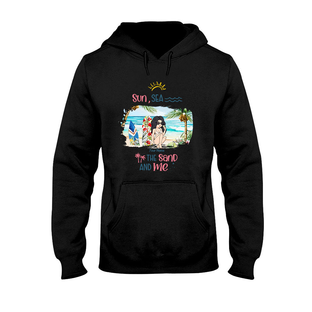 Sun, Sea, The Sand And Me - Personalized Sea Lover T-shirt and Hoodie