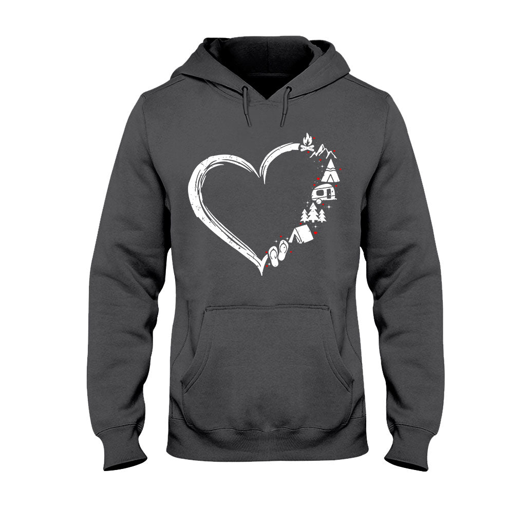 Camping Heart T-shirt and Hoodie 112021