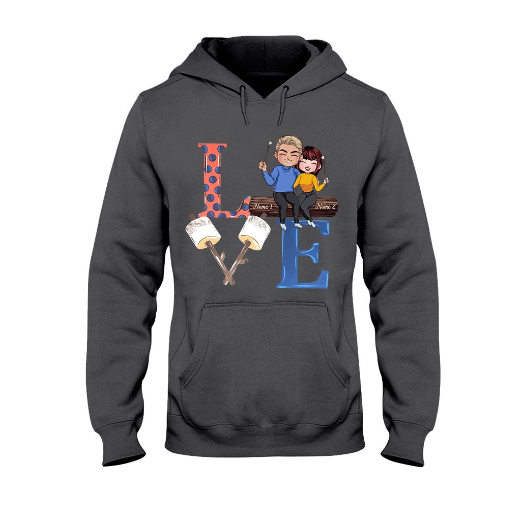 Love Camping Couple - Personalized T-shirt and Hoodie