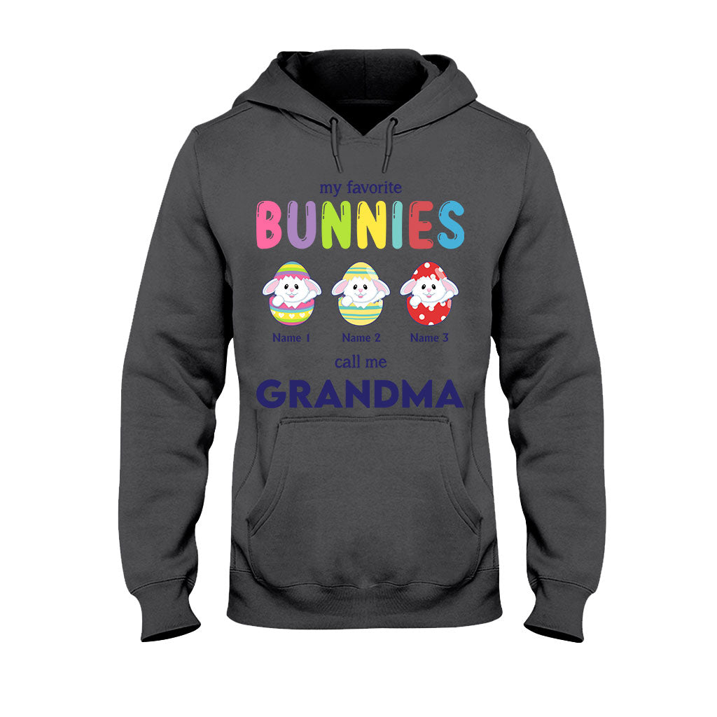 My Favorite Bunnies Call Me Grandma - Personalized Mother's Day Easter T-shirt and Hoodie