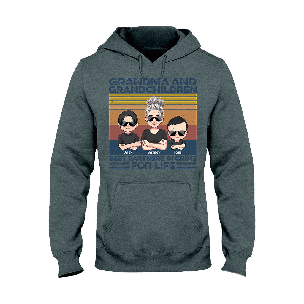 Grandma And Grandchildren - Personalized Mother's Day Grandma T-shirt and Hoodie