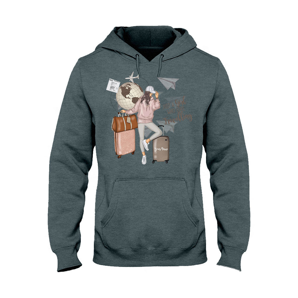 Just A Girl Who Loves Travelling - Personalized T-shirt and Hoodie
