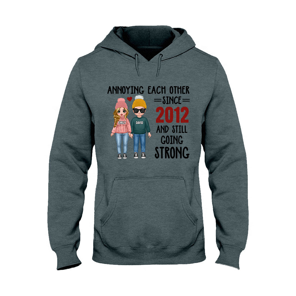 Annoying Each Other - Personalized Couple T-shirt and Hoodie