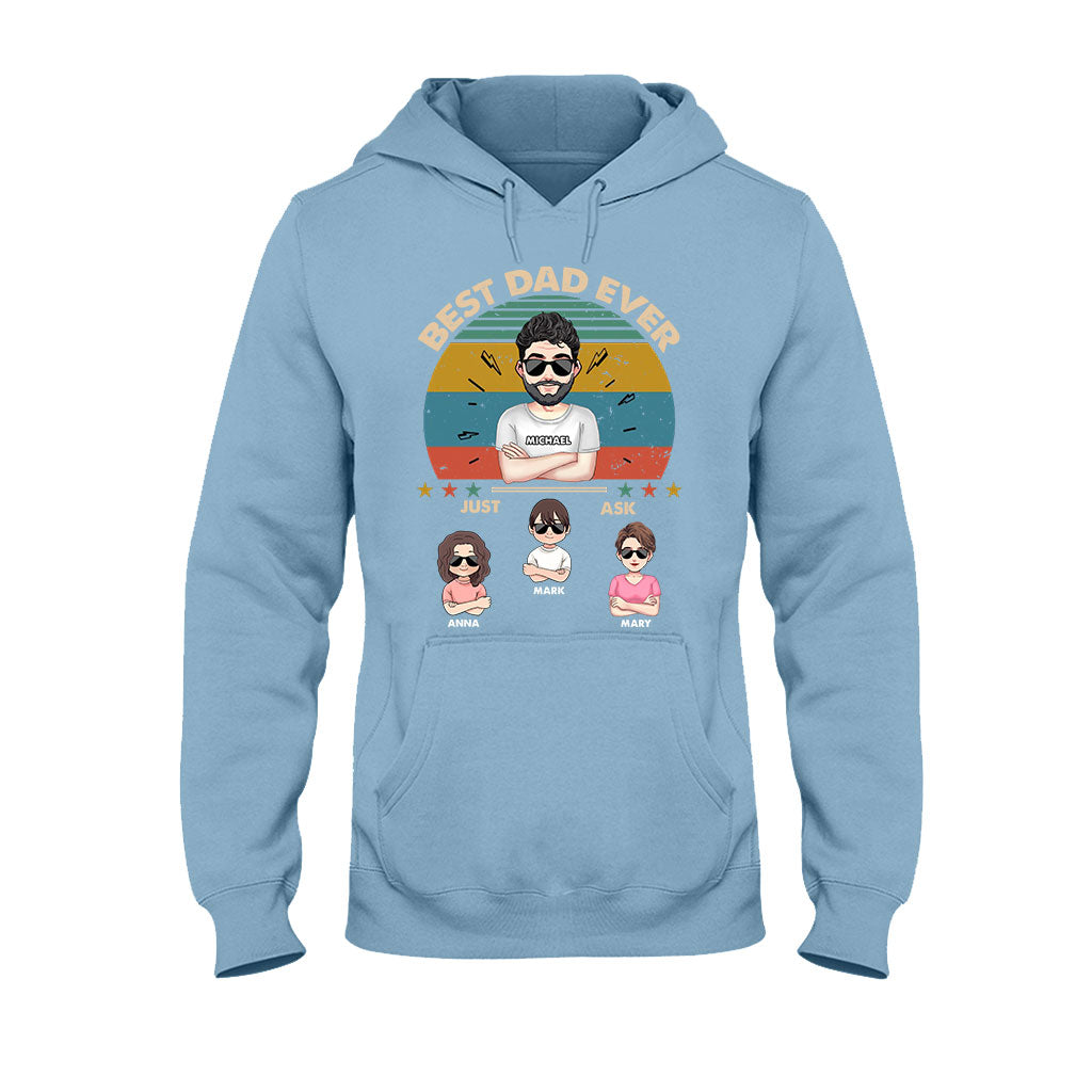Best Dad Ever - Gift for dad, dad, mom, grandpa, grandma, grandpa - Personalized T-shirt And Hoodie