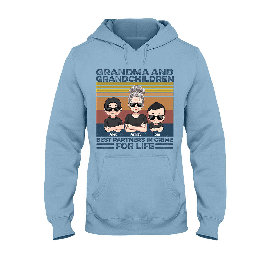 Grandma And Grandchildren - Personalized Mother's Day Grandma T-shirt and Hoodie