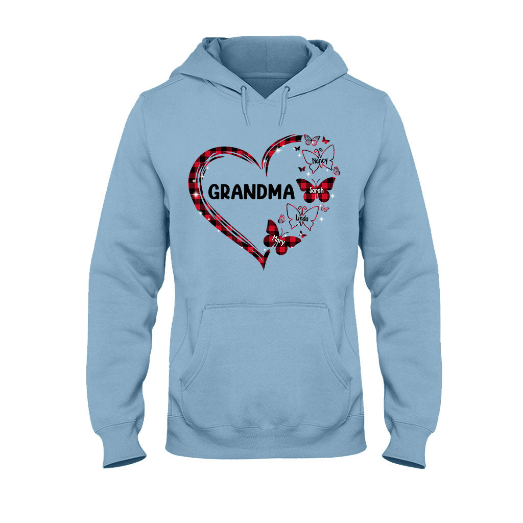 Grandma Butterfly - Gift for grandma, mom - Personalized T-shirt And Hoodie