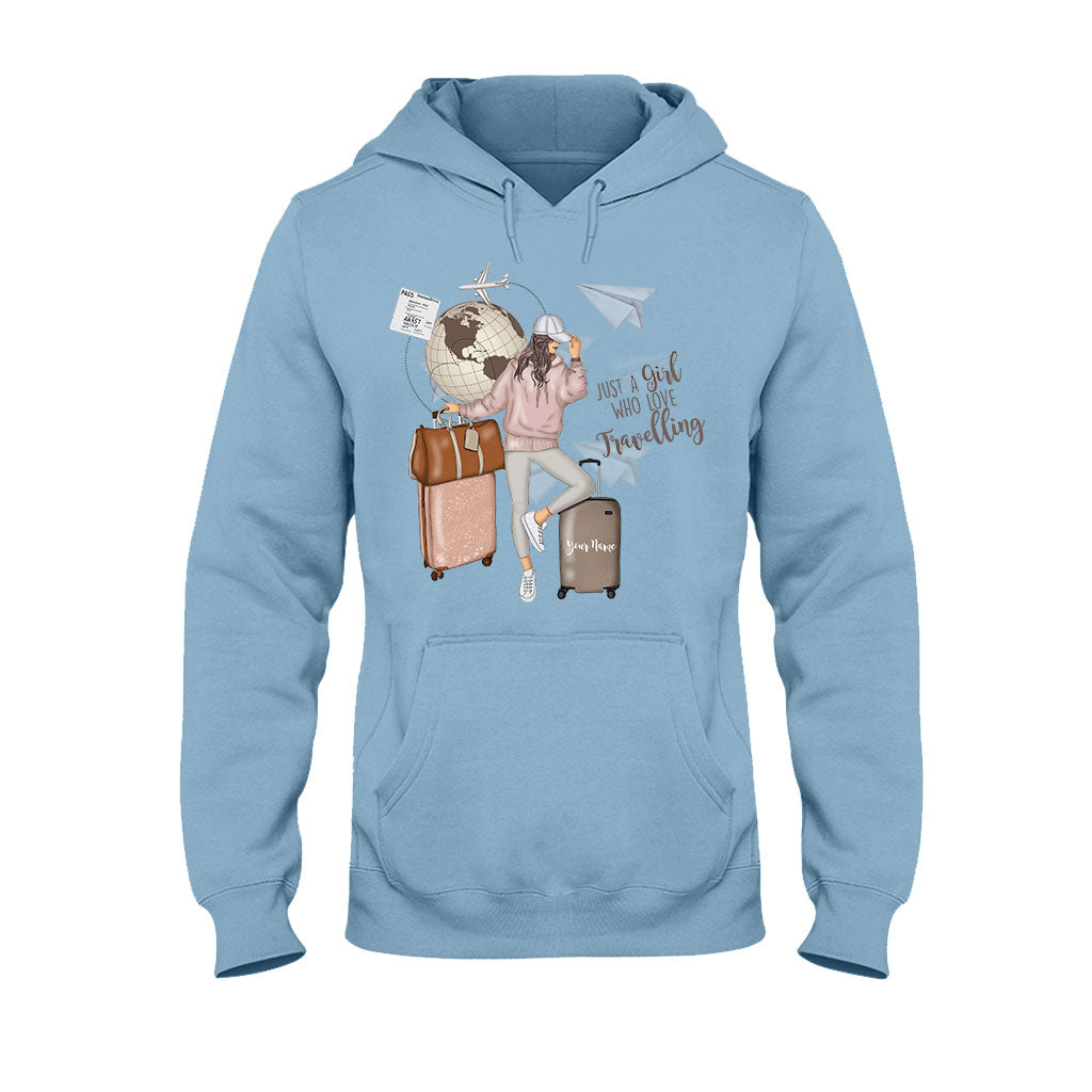 Just A Girl Who Loves Travelling - Personalized T-shirt and Hoodie
