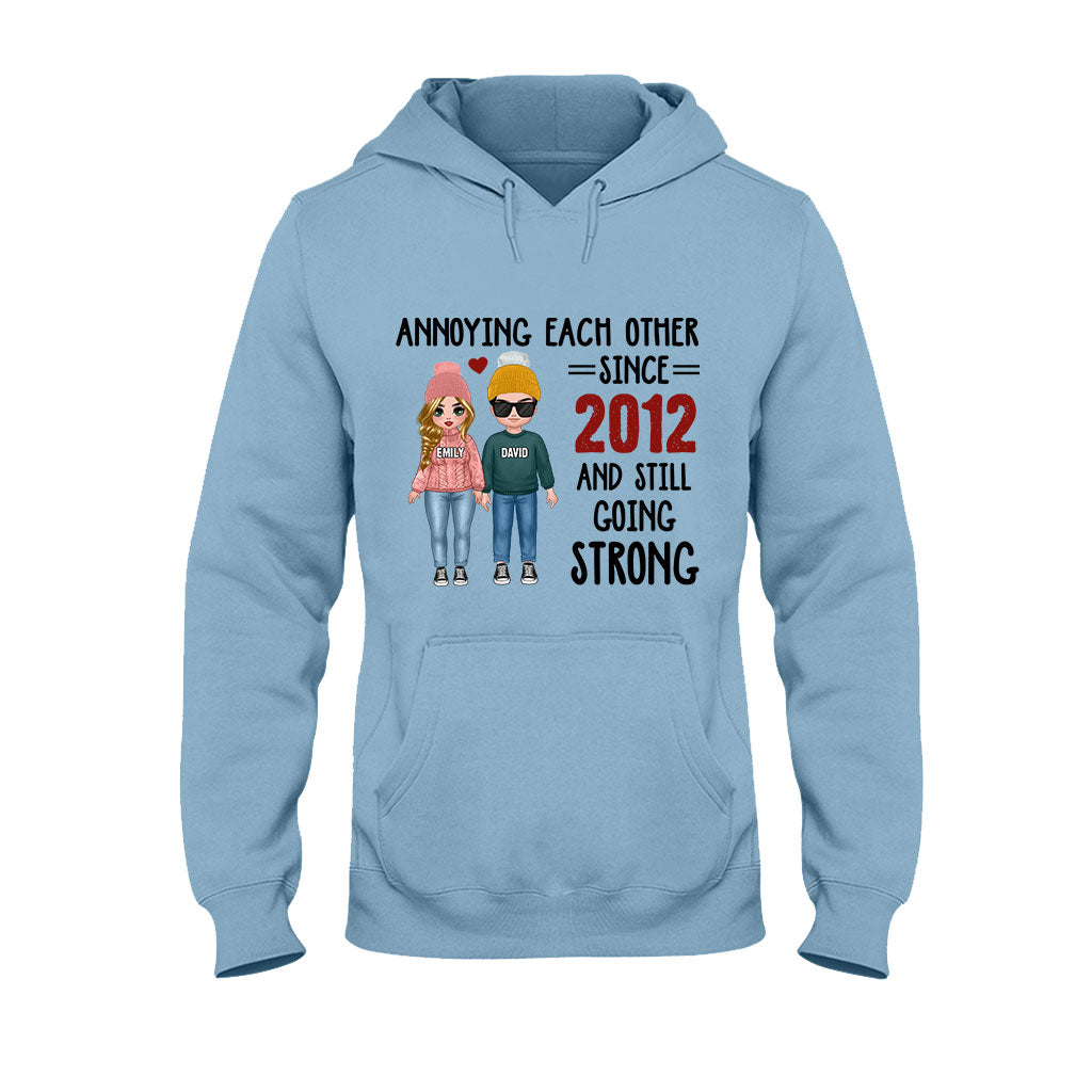 Annoying Each Other - Personalized Couple T-shirt and Hoodie