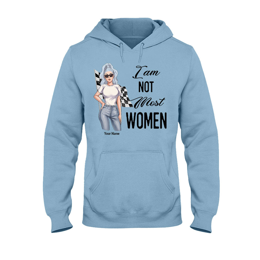 I'm Not Most Women - Personalized Racing T-shirt and Hoodie