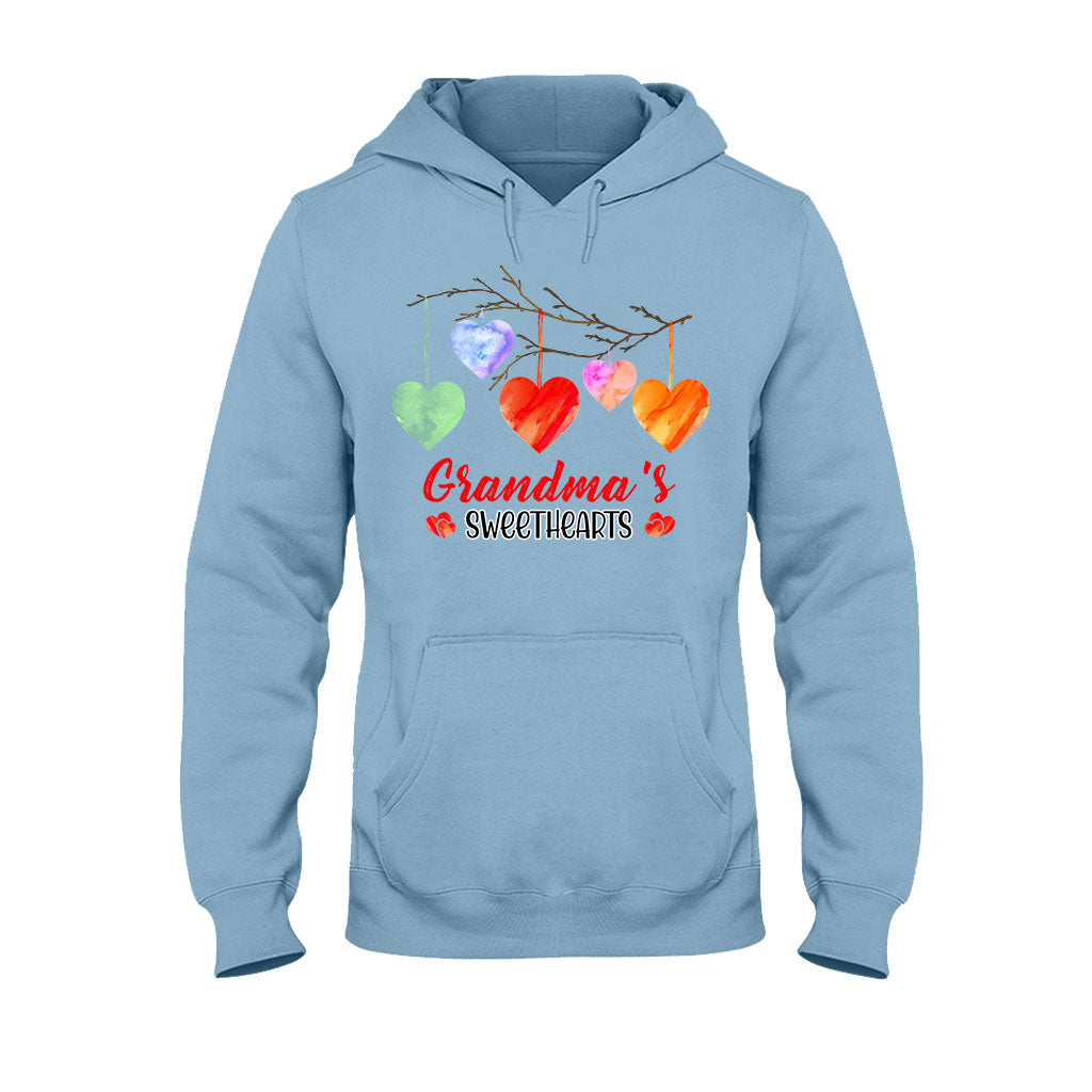 Grandma's Sweethearts - Personalized Valentine Grandma T-shirt and Hoodie