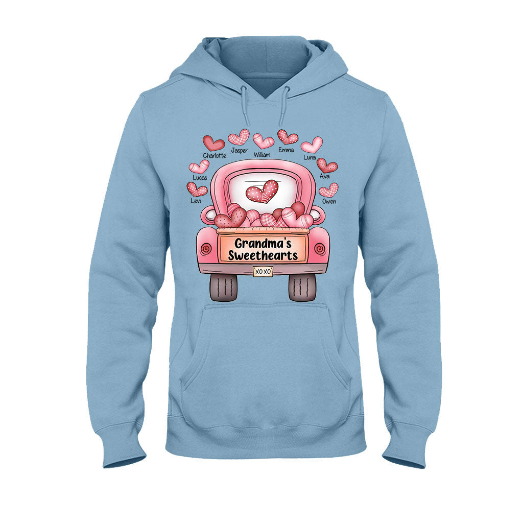 Grandma's Sweethearts - Personalized Valentine Grandma T-shirt and Hoodie