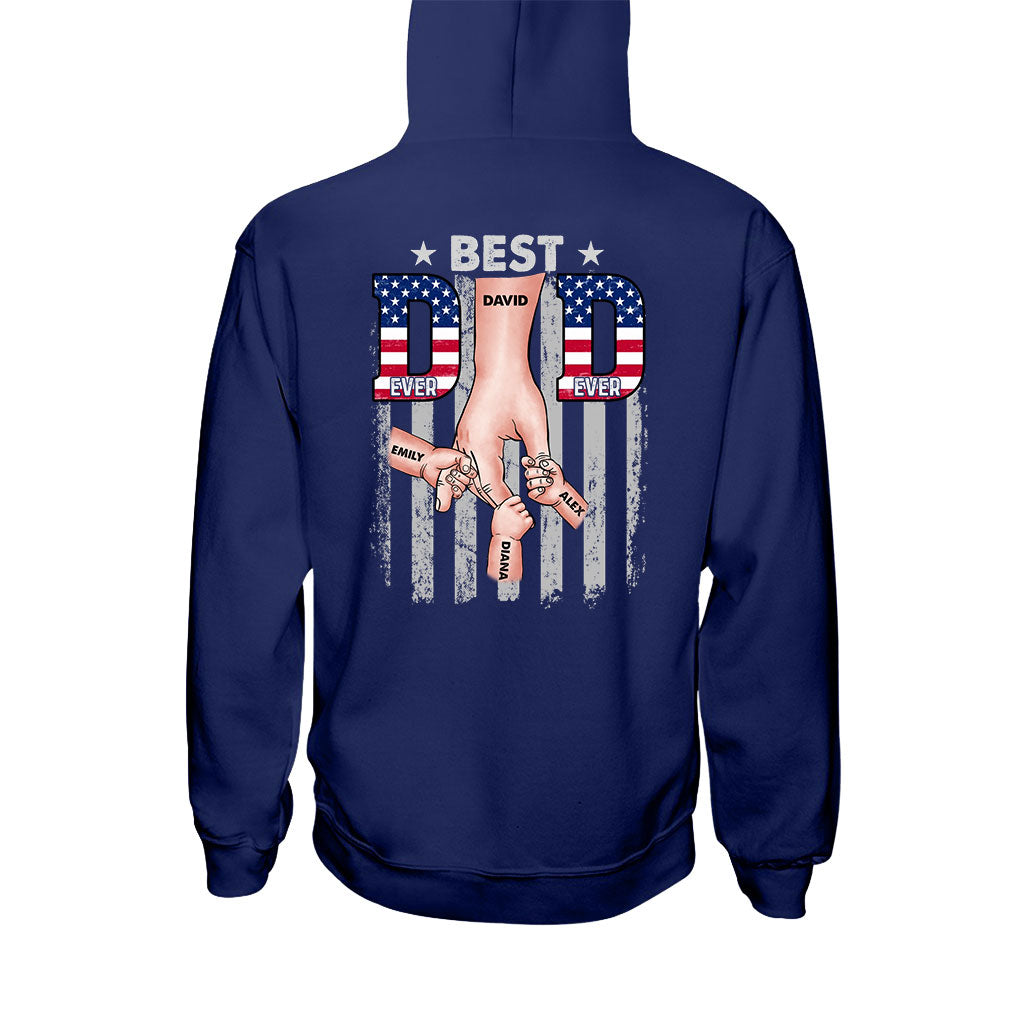 Best Dad Ever - Personalized Father T-shirt and Hoodie