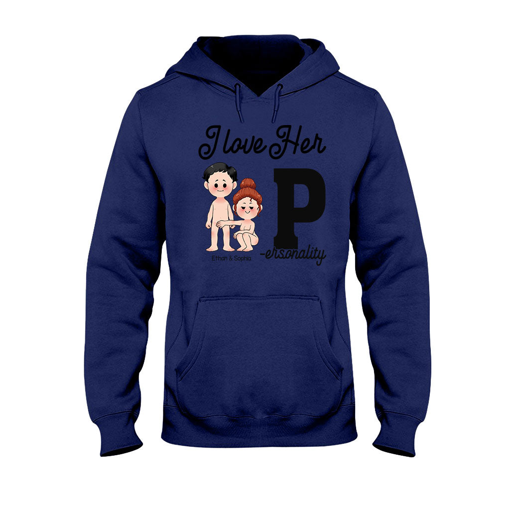 I Love His D I Love Her P - Personalized Couple T-shirt and Hoodie