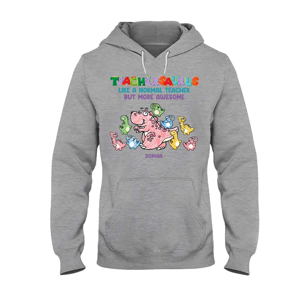 Teachersaurus - Personalized Teacher T-shirt and Hoodie