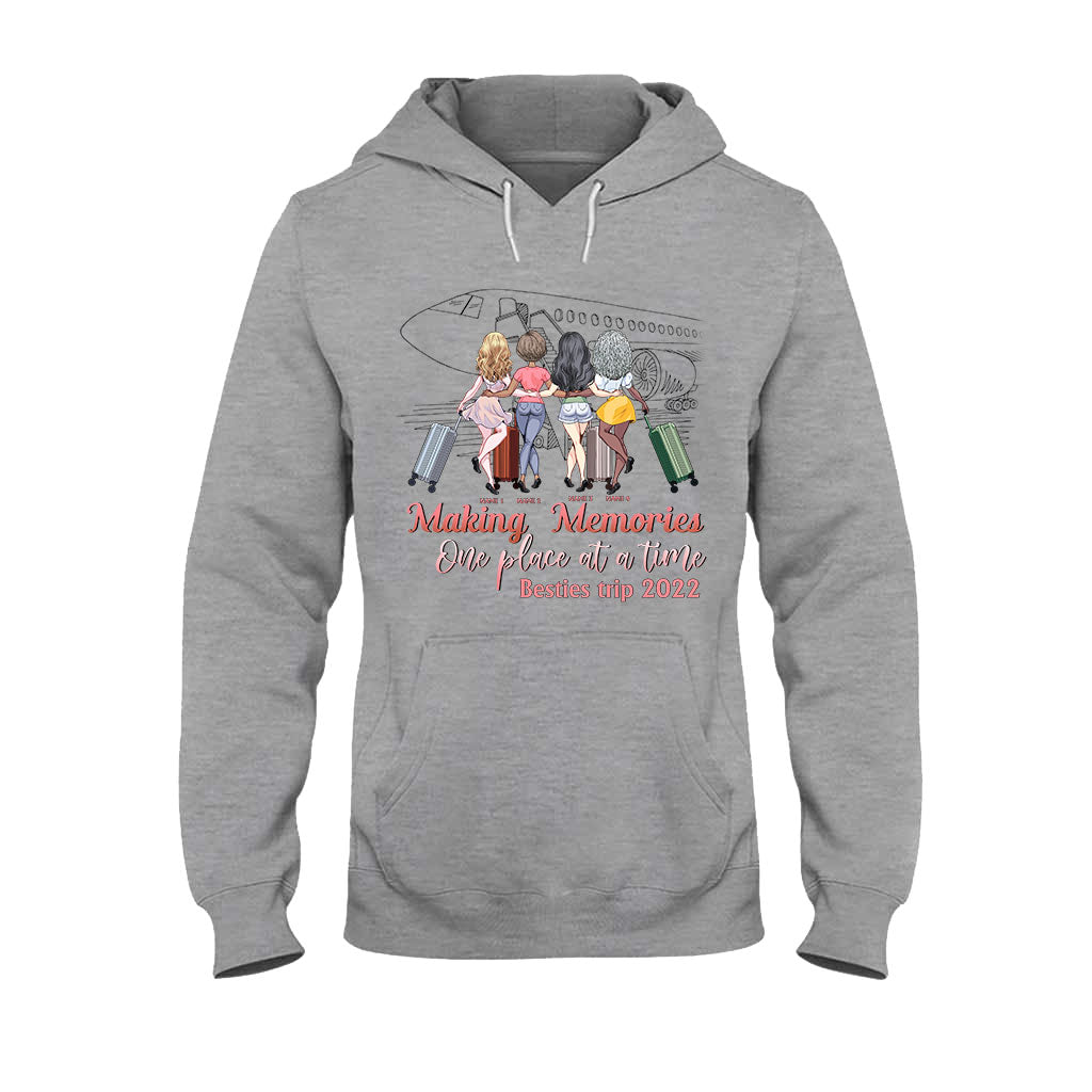Besties Trip Apparently We're Trouble When We're Together - Personalized Travelling T-shirt and Hoodie
