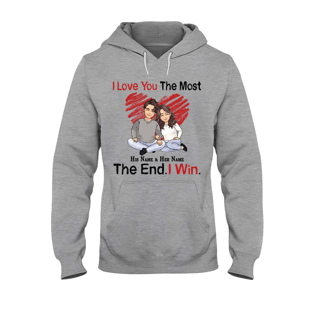 I Love You The Most - Personalized Couple T-shirt and Hoodie
