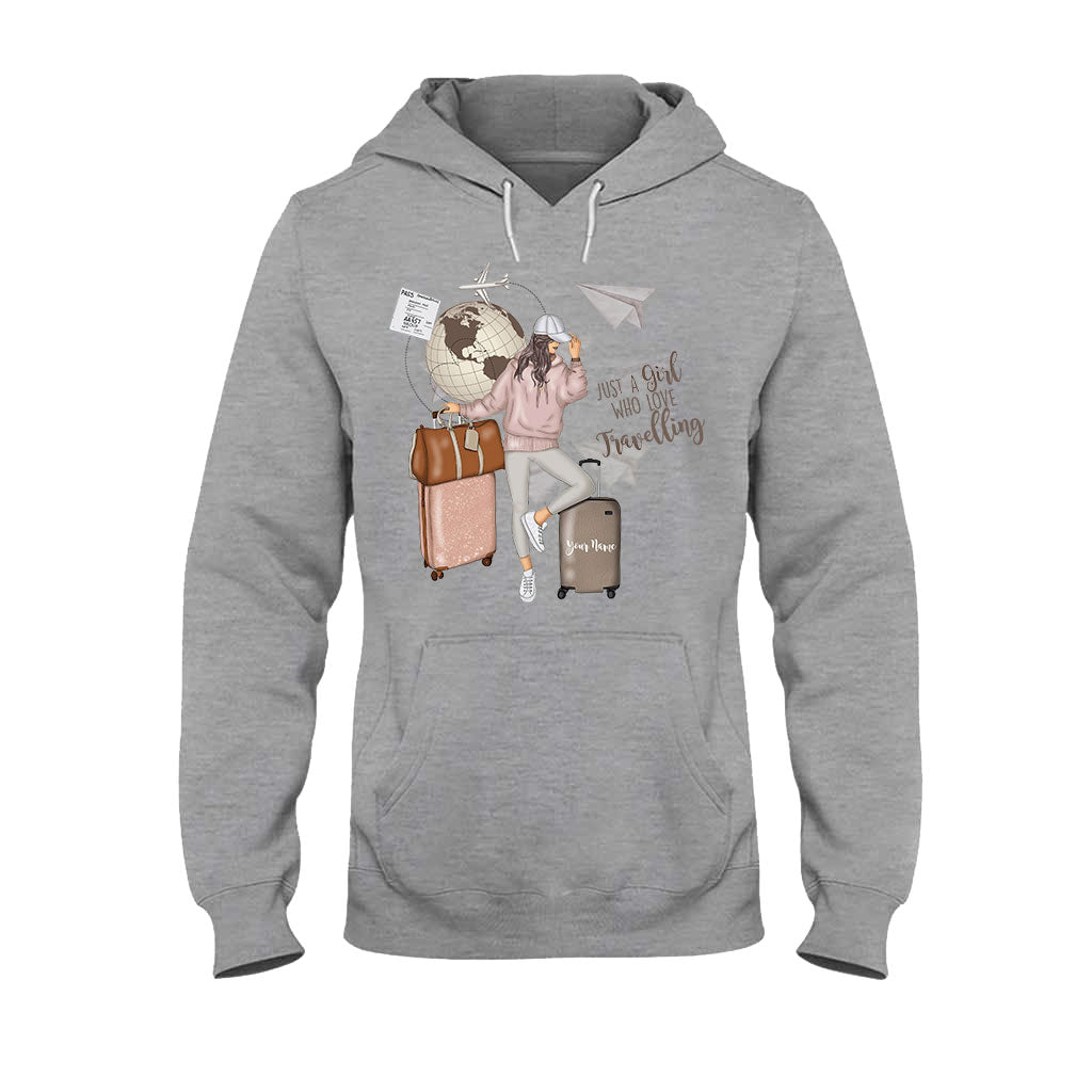 Just A Girl Who Loves Travelling - Personalized T-shirt and Hoodie