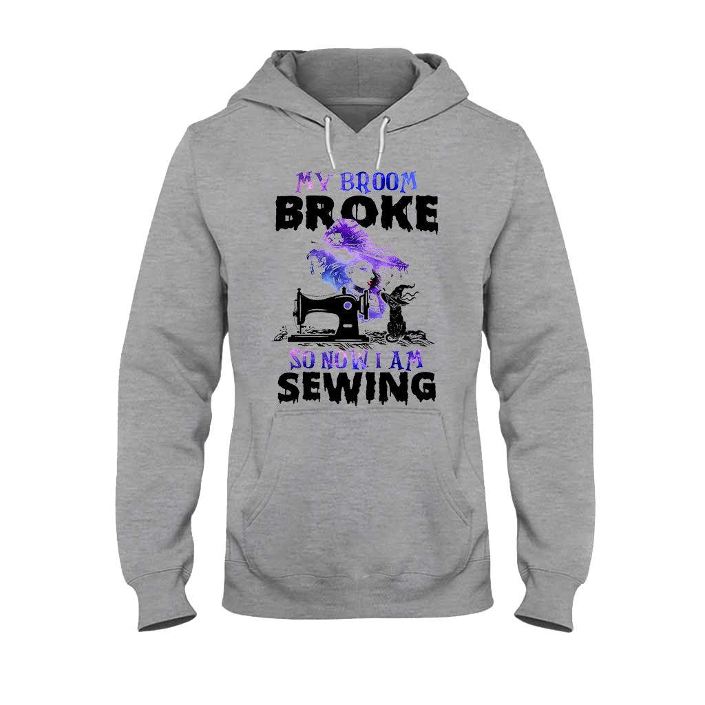 My Broom Broke Sewing - Halloween T-shirt and Hoodie 092021