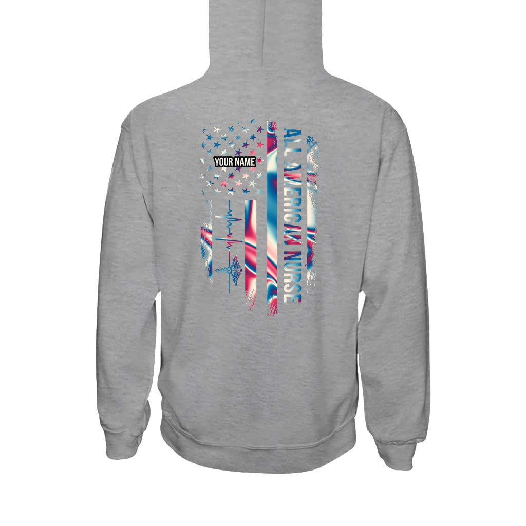 Proud Nurse - Personalized Independence Day T-shirt and Hoodie