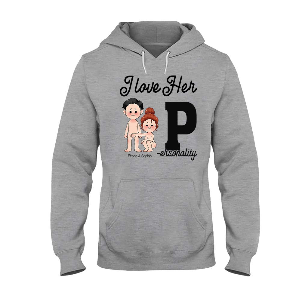 I Love His D I Love Her P - Personalized Couple T-shirt and Hoodie