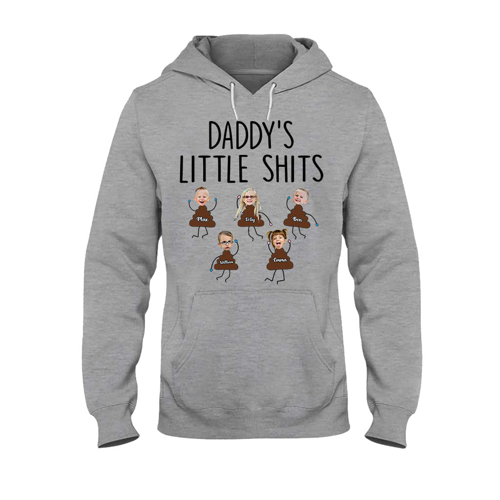 Daddy's Little Shits - Personalized Father's Day Father T-shirt and Hoodie