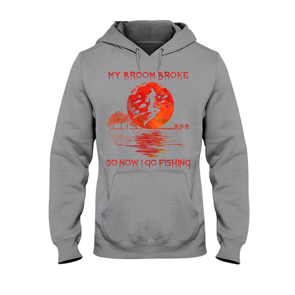 My Broom Broke Halloween - Fishing T-shirt And Hoodie 082021