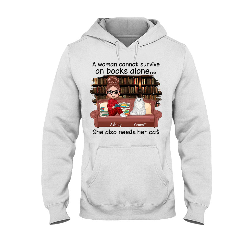 Books And Cats - Personalized Book T-shirt and Hoodie