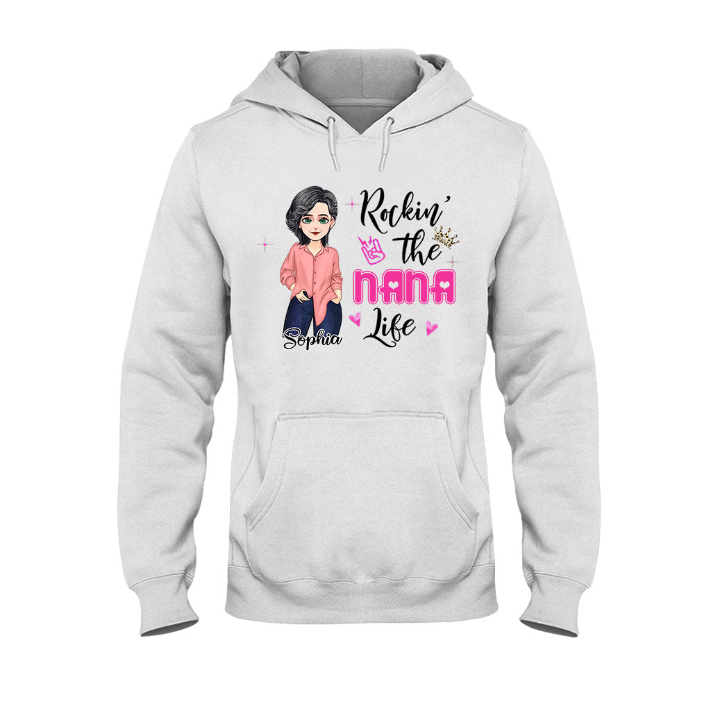 Rockin' The Nana Life - Gift for grandma, mom - Personalized T-shirt And Hoodie