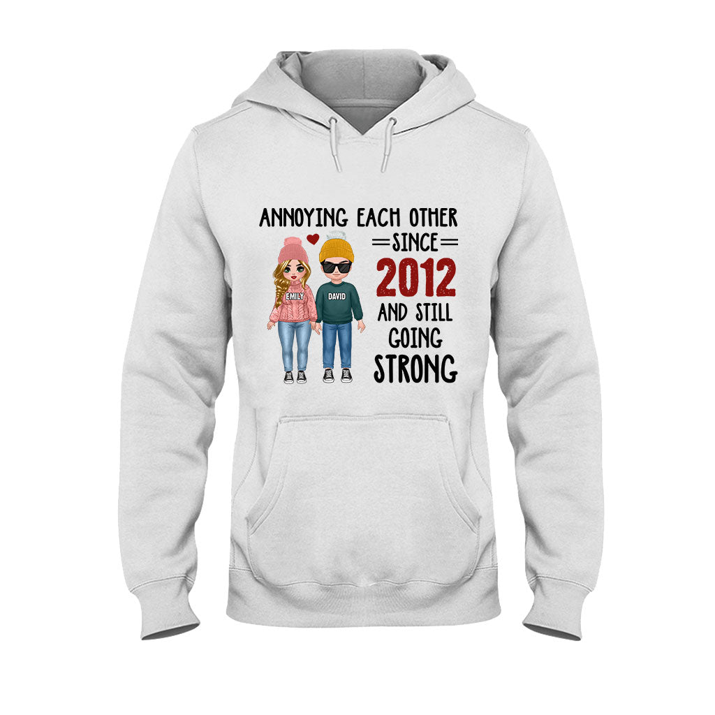 Annoying Each Other - Personalized Couple T-shirt and Hoodie