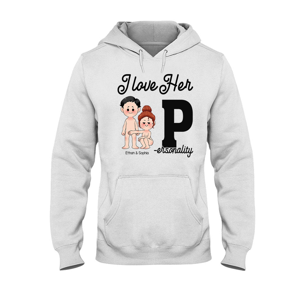 I Love His D I Love Her P - Personalized Couple T-shirt and Hoodie