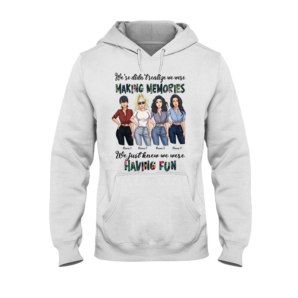 Besties Having Fun Making Memories - Personalized T-shirt and Hoodie