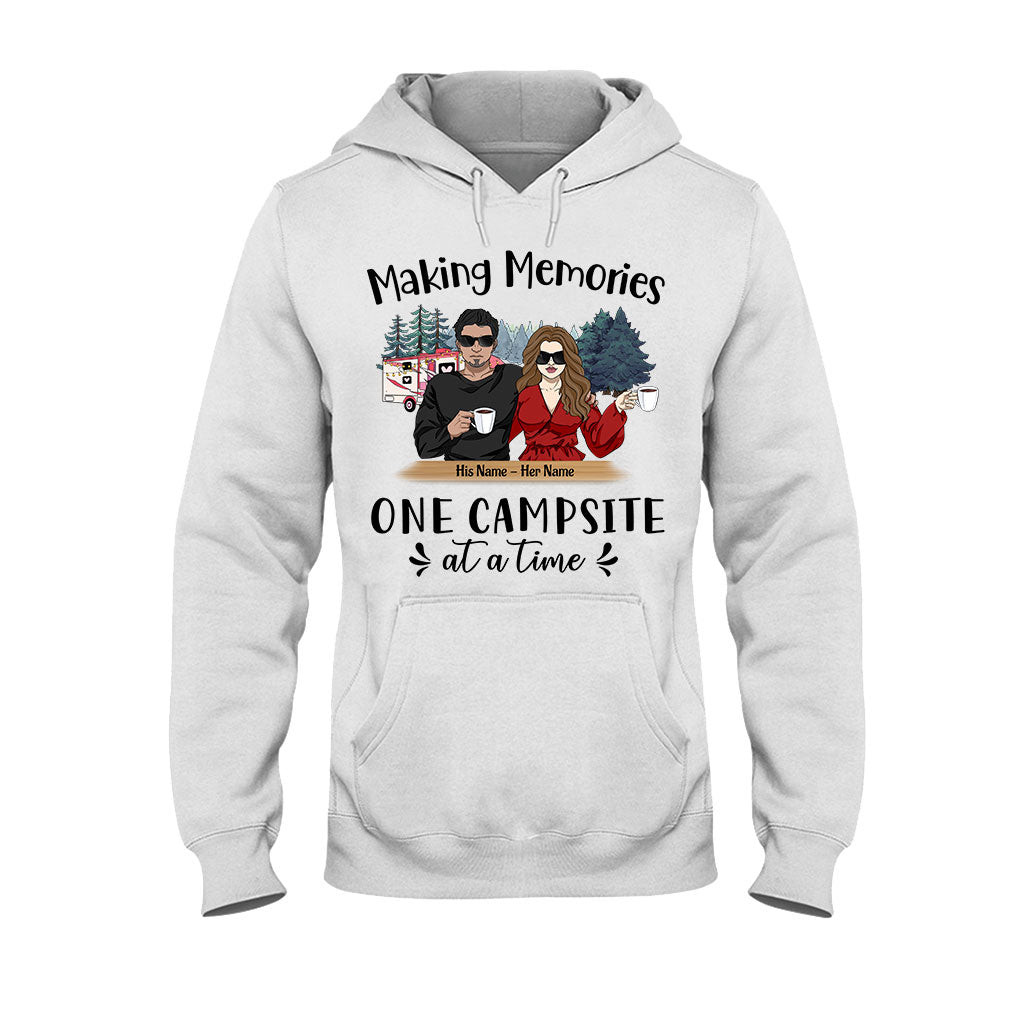 Just Two Of Us Camping Couple - Personalized T-shirt and Hoodie