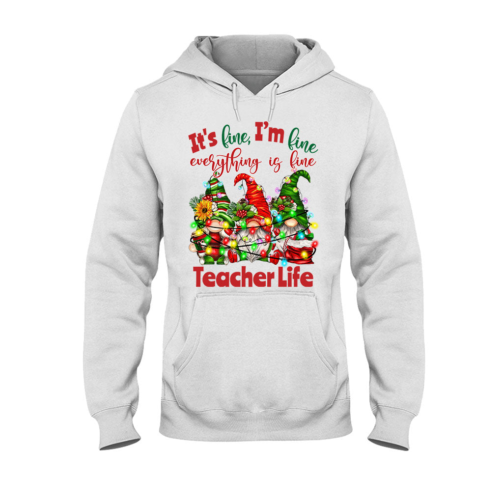 It's Fine Im Fine Everything Is Fine - Personalized Teacher T-shirt and Hoodie