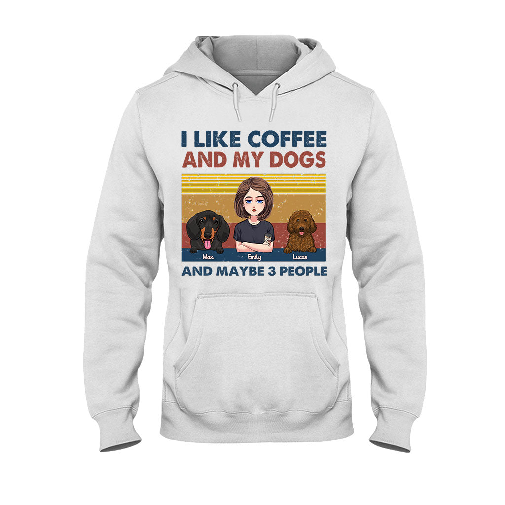 I Like Coffee And My Dog - Dog gift for cat lover - Personalized T-shirt And Hoodie
