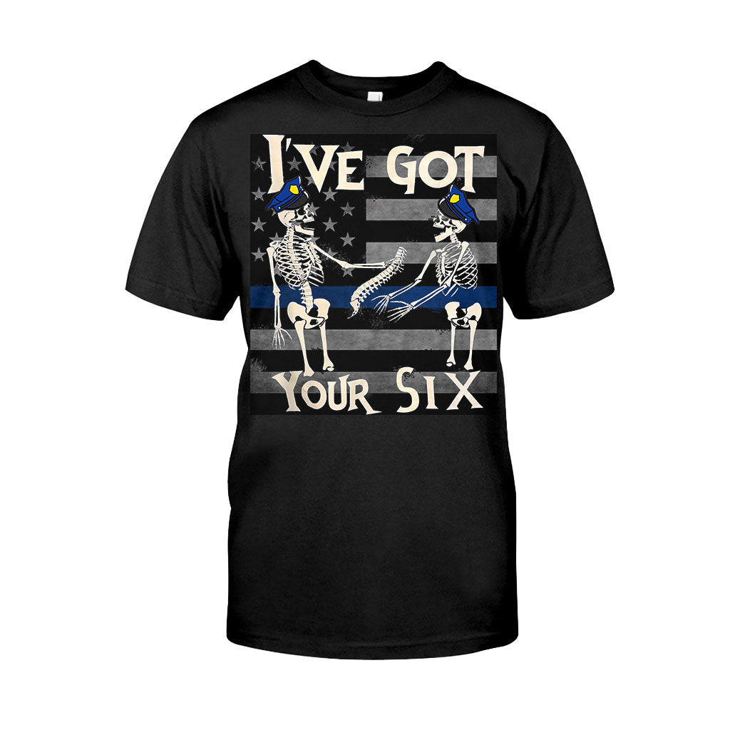 I've Got Your Six Funny Skeletons Halloween - Police Officer T-shirt And Hoodie