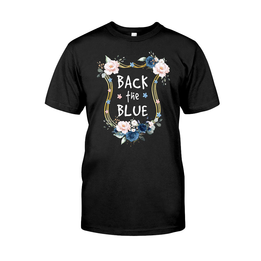 Floral Police Badge - Police Officer T-shirt And Hoodie 062021