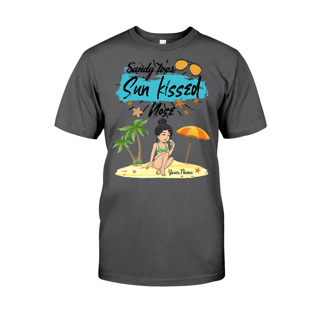 Sandy Toes Sunkissed Nose - Personalized Sea Lover T-shirt and Hoodie