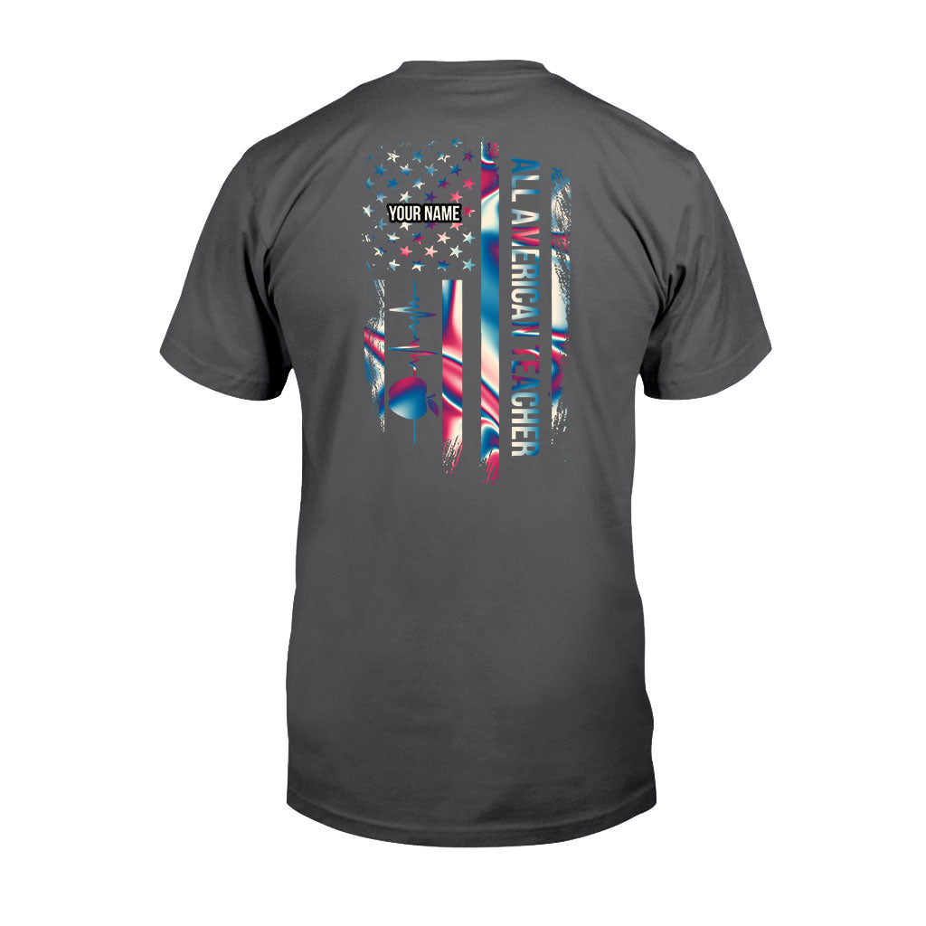 Proud Teacher - Personalized Independence Day T-shirt and Hoodie