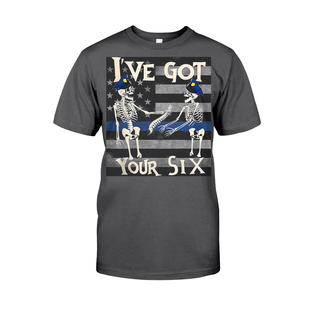 I've Got Your Six Funny Skeletons Halloween - Police Officer T-shirt And Hoodie