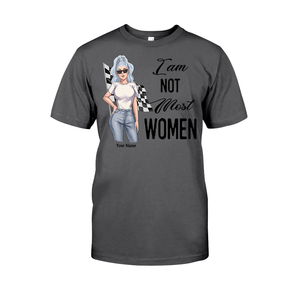 I'm Not Most Women - Personalized Racing T-shirt and Hoodie