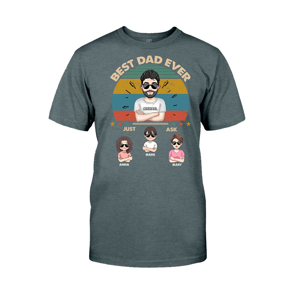 Best Dad Ever - Gift for dad, dad, mom, grandpa, grandma, grandpa - Personalized T-shirt And Hoodie