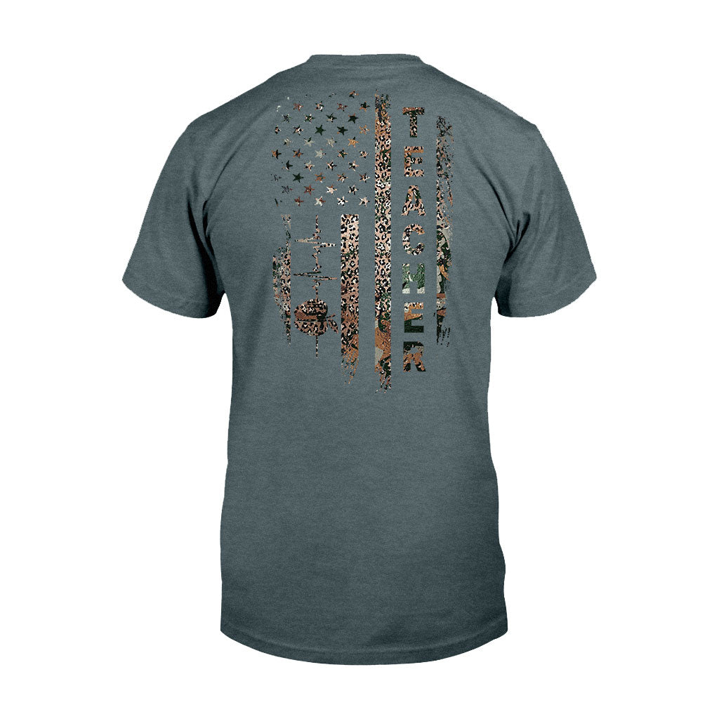 Teach Love Inspire - Personalized Independence Day Teacher T-shirt and Hoodie