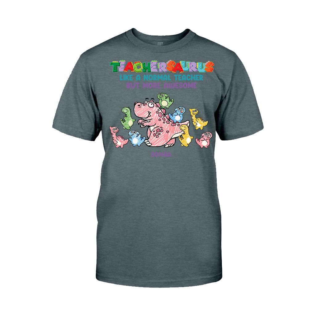 Teachersaurus - Personalized Teacher T-shirt and Hoodie