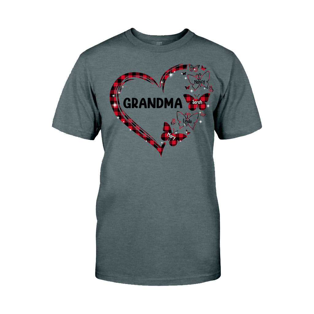 Grandma Butterfly - Gift for grandma, mom - Personalized T-shirt And Hoodie