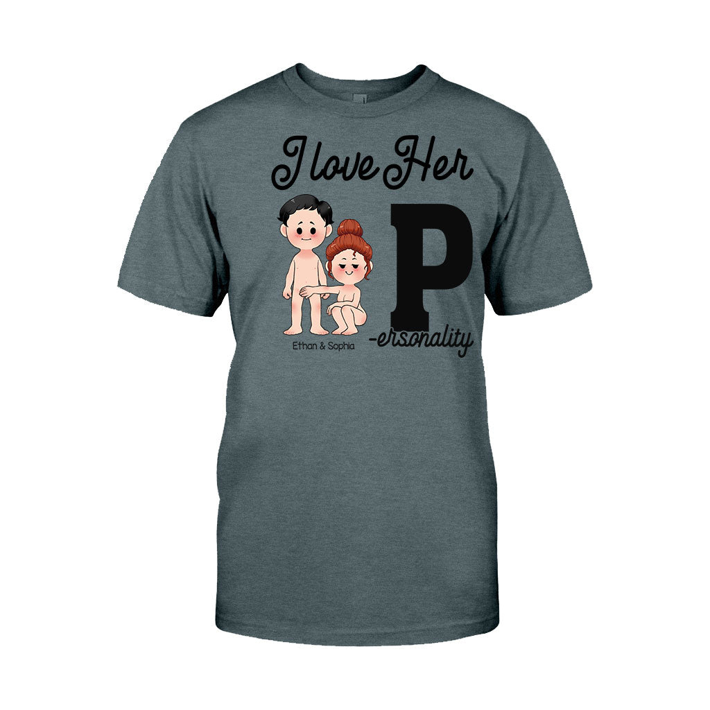 I Love His D I Love Her P - Personalized Couple T-shirt and Hoodie