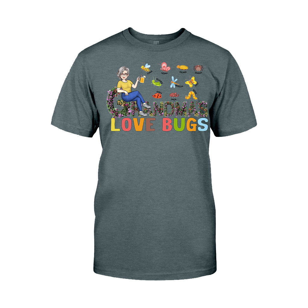 Grandma's Love Bugs - Personalized Mother's Day Grandma T-shirt and Hoodie